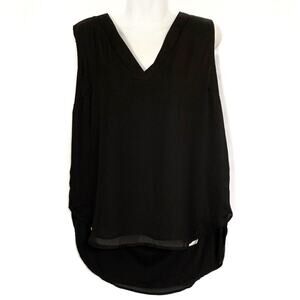 Endes Black Criss Cross Back Tank Top/ Blouse